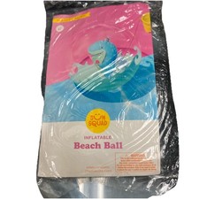 Sun Squad Inflatable Pool SHARK Beach Ball  17.5    NIP