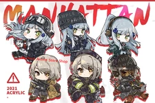 Girls Frontline HK416 Vector Different Expression Acrylic Keychain Pendant Gift