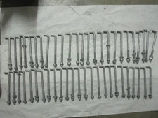 50X Sandbaggy 5/8" x 10" Threaded Concrete Anchor L-Bolts  Hot Dipped Galvanized