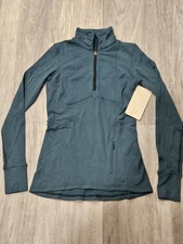 Lululemon Kanto Catch Me 1/2 Zip Heathered Pullover Women's Size 4 NWT