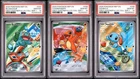 PSA 10 - First Partner Series 1 Bulbasaur Charmander Squirtle Kanto Sequential
