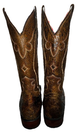 Rari stivali Resistol Ranch Lucchese Tufo Hedeman punta quadrata serpente crackle taglia 10 D - Foto 7 di 16