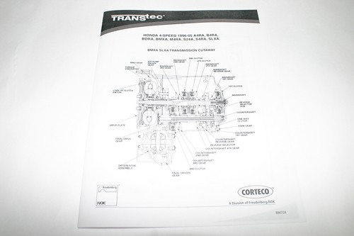 B4RA S4RA A4RA M4RA BDRA Transmission Rebuild Kit 96-98 For Honda Automatic - Picture 2 of 2