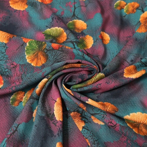 1meter X 1.4meter Discharge Print Rayon Viscose Fabric Soft Dress Pants Material - Picture 2 of 12