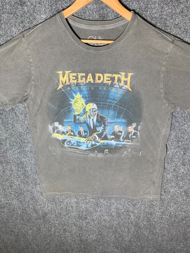 Chaser Megadeth T-Shirt grau Herren Gr. XL Kurzarm Rundhals Pullover - Bild 3 von 15