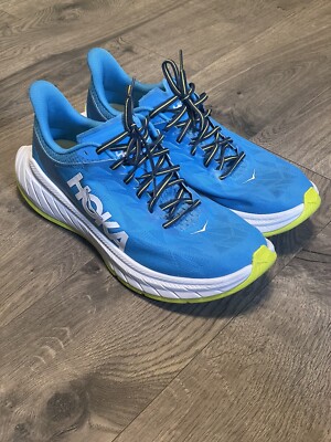 HOKA ONE ONE CARBON X2 BLUE RUNNING SHOES 1113526-DBCTR MEN'S SIZE