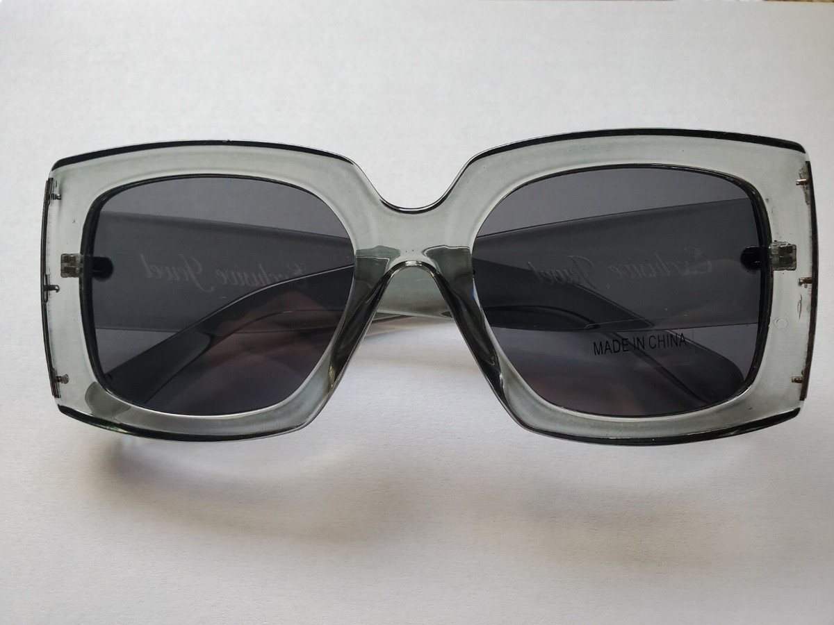 Oversized Square Sunglasses with UV400 Protection for Women Men Oversized Square Sunglasses For Women Men, Fashion Metal  main image 3
