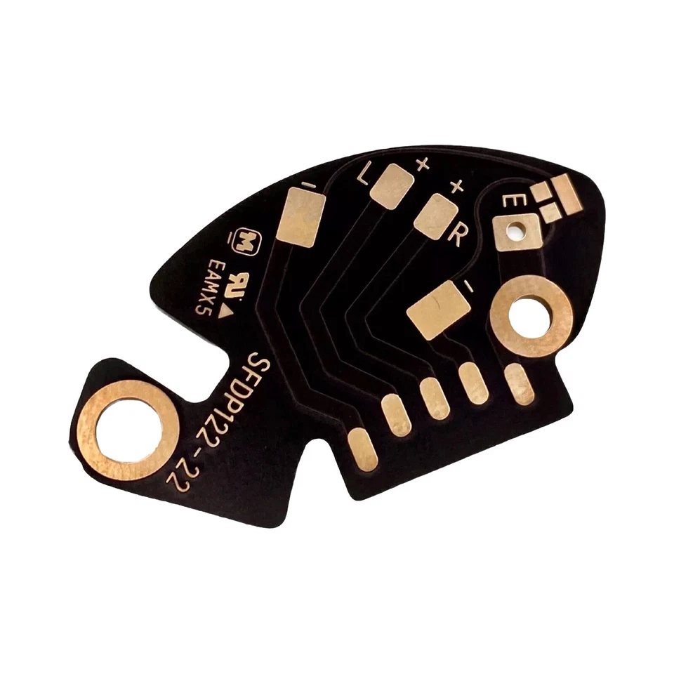 MixerRemix Technics SL-1200 / SL-1210 giradischi phono RCA braccio di tono PCB oro