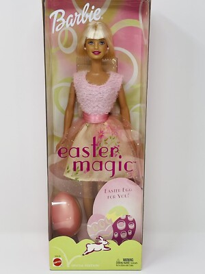NEW VTG Mattel Easter Magic Egg Barbie Doll, Special Edition w/ Easter Egg 2002