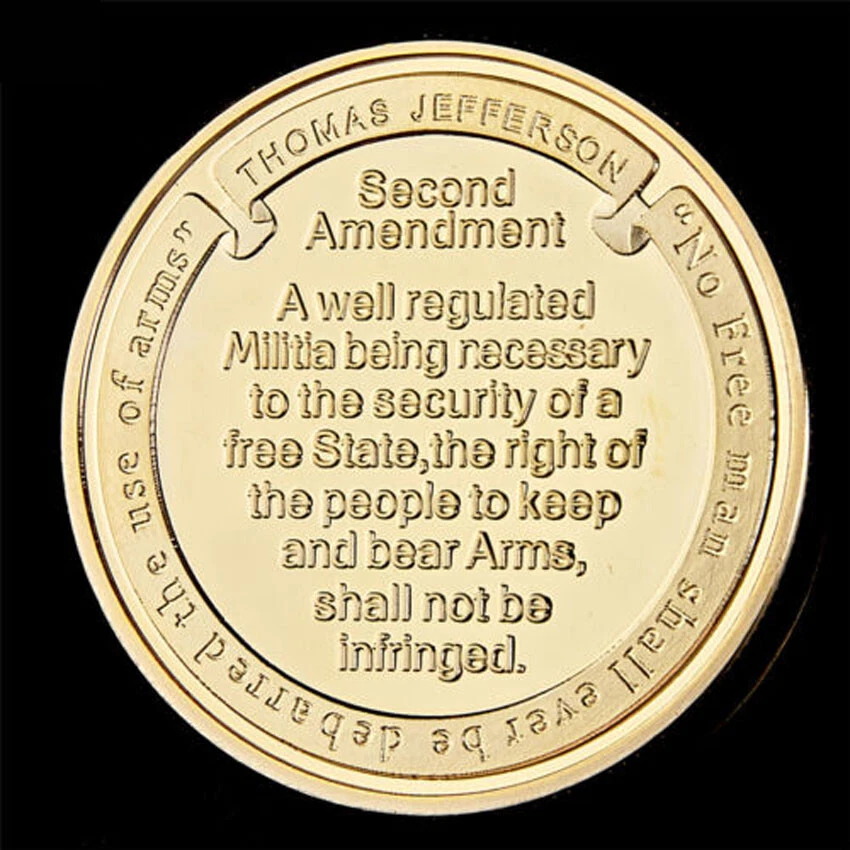 The Archangel with Prayer St Michael Gift Challenge Coin Gold Plated USA Collect - Picture 6 of 12