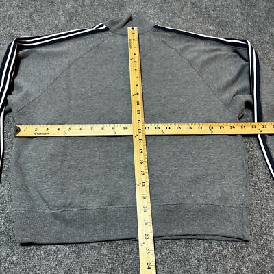 VTG St. Mary's College Track Jacket Men Medium Grey Fleece Lined