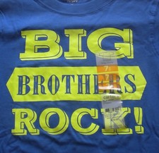 NWT CARTERS BIG BROTHER SHIRT TOP SIZE 7 LONG SLEEVE BIG BROTHERS ROCK