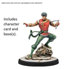 Marvel Crisis Protocol Shang Chi model, character cards and base MCP Avengers