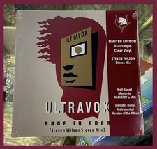 Ultravox - Rage Of Eden 2xLP On Clear Vinyl Steven Wilson Stereo Mix New Wave