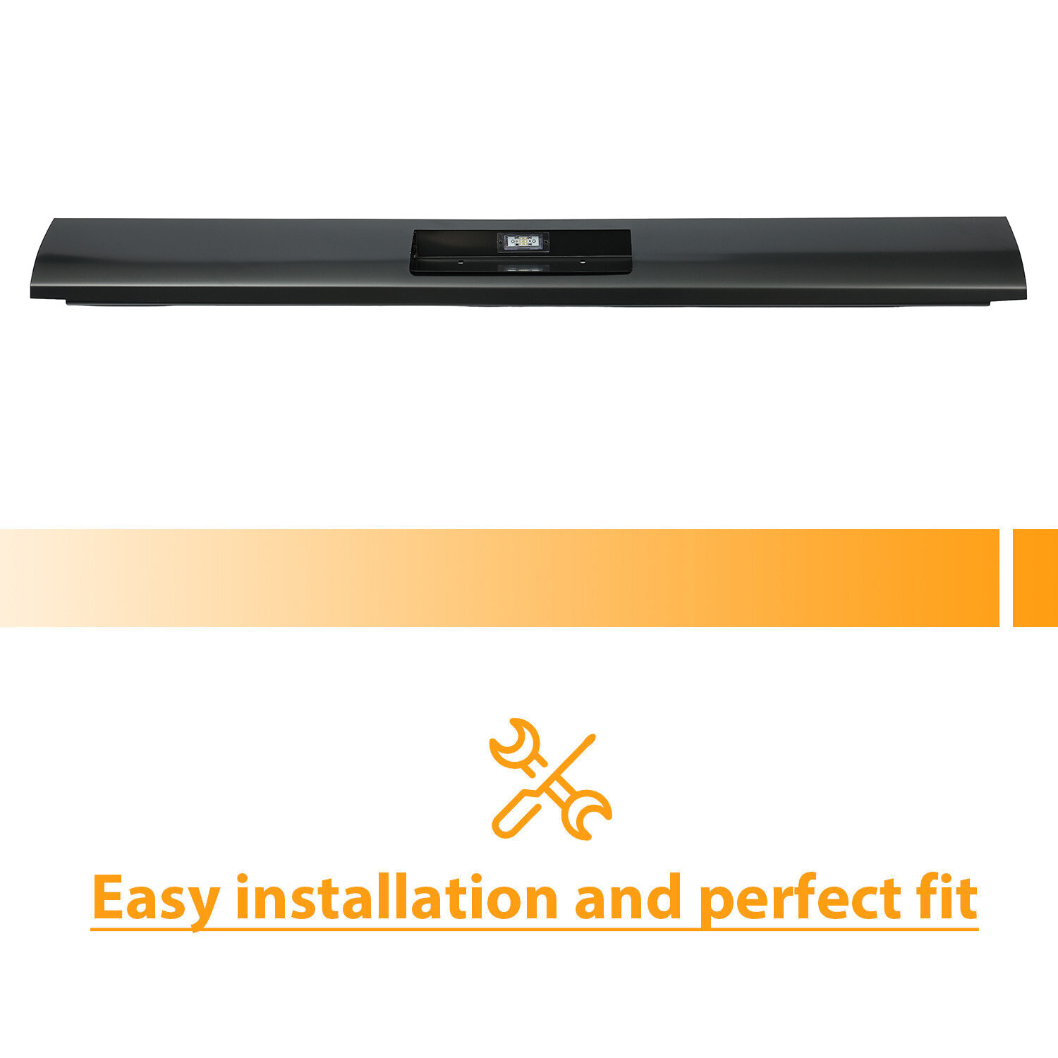 Rear Bumper Roll Pan w/LED License Plate Light For Toyota Tacoma 1995-2004