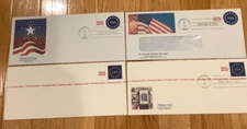 Lot of 4 Security Envelopes First Day of Issue 25c 1989 Unused