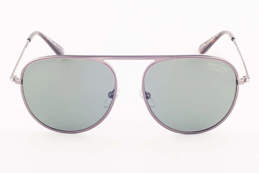 Tom Ford JASON 621 08R Gunmetal Green Polarized Sunglasses TF621 08R 59mm