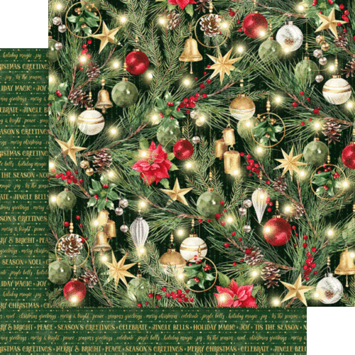 GRAFIK 45 "FRÖHLICH & HELL" 12X12 PAPIER PACK WEIHNACHTEN FEIERTAGE SCRAPJACK'S PLACE - Bild 3 von 9