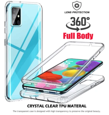 Case for Samsung Galaxy A52 / A52 5G , 360 Shockproof Protective TPU Cover - Image 1 of 4
