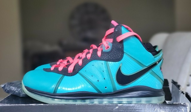 Nike Air Lebron 8 Slide Sandal South Beach Pre Heat 14 Ds For Sale Online Ebay