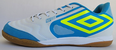 Mens Size 12 White Blue Umbro Pro5 Club Bump 360 Zone Indoor