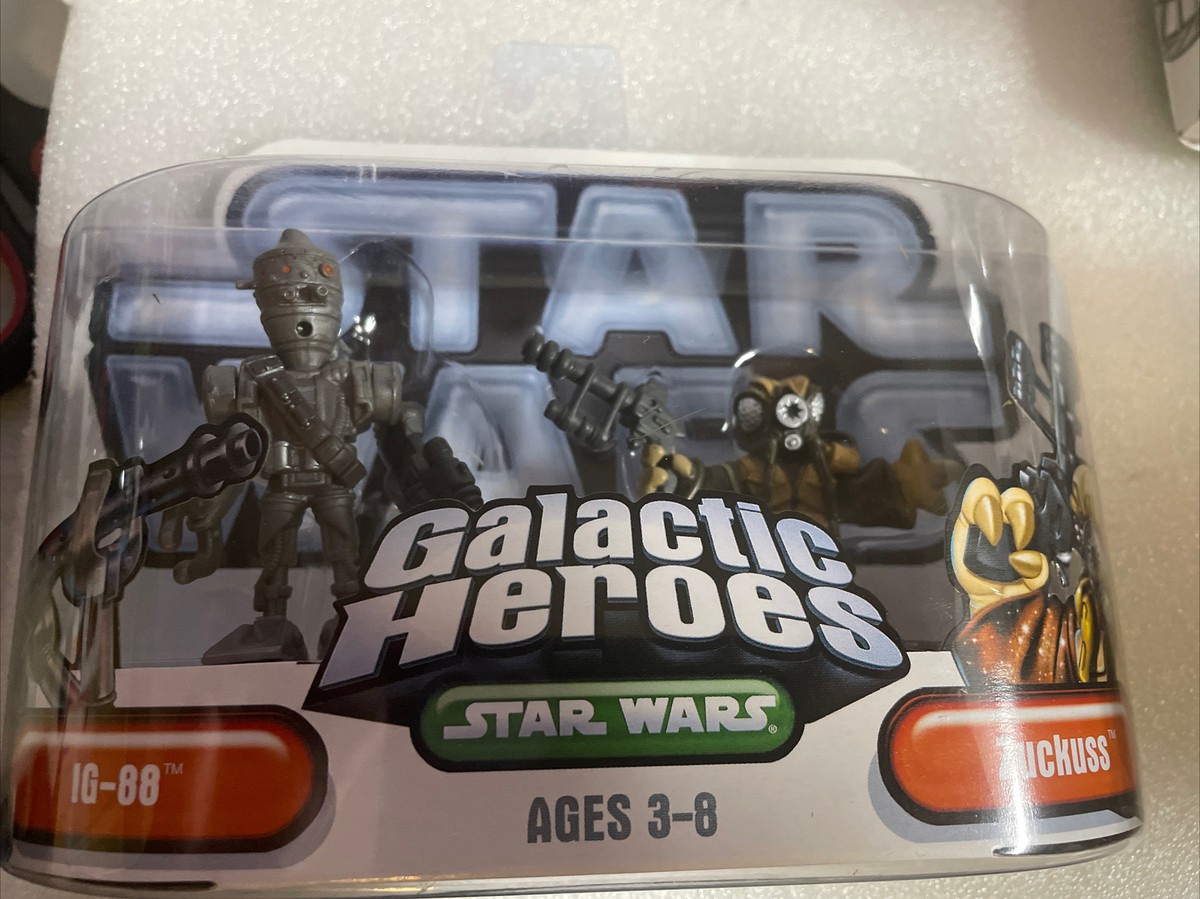 Star Wars Galactic Heroes Set 2 Pezzi: IG-88 E Zuckuss - Action Figure Collezionabili - 3
