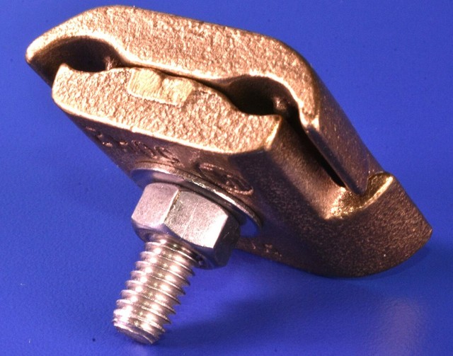 Harger HLP 1 Bolt Cable Tray Bronze & Stainless Grounding Connector