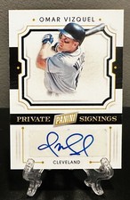 2019 Panini Fathers Day OMAR VIZQUEL Auto Private Signings Autograph🔥Cleveland