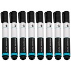 8x Permanentmarker Permanent-Marker Filzstift Schwarz Rundspitze Wasserfest