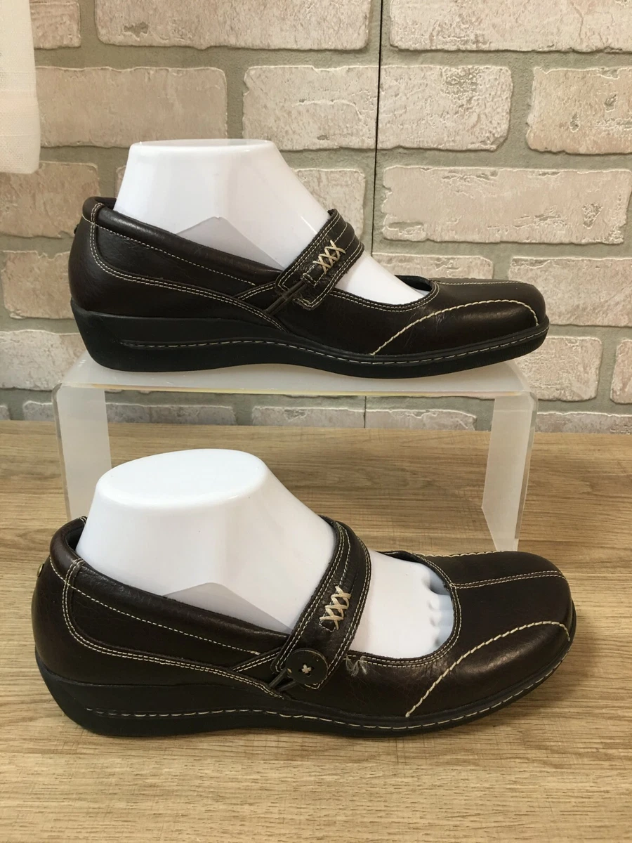 Rockport Perfect condition Brown Leather Mary Janes, K71633 Size 8M | eBay