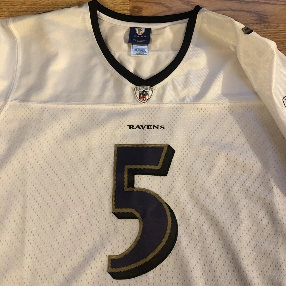 Camiseta deportiva para mujer Baltimore Ravens Joe Flacco #5 talla XXL Reebok NFL Onfield Foto 2 de 4