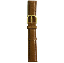 Vintage Timex 16mm Light Brown Padded Pigskin Watch Band