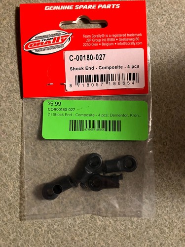 Corally Composite Shock End & Shock Bushings COR00180-027 & COR00180-030 - Picture 3 of 6