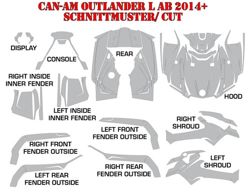 KIT GRÁFICO AMR RACING DECOR ATV CAN-AM OUTLANDER STD & XMR MAX FIRE CAMO B - Imagen 6 de 9