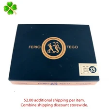 Ferio Tego Corona Gorda Summa Empty Wood Cigar Box 8.25" x 6.5" x 1.5"