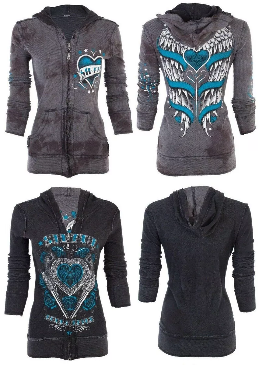 Affliction hoodie womens sales