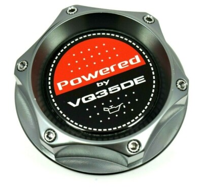 VMS RACING Billet Aluminum Oil Cap For Nissan Altima Maxima V6 VQ35DE – Gunmetal Anodized