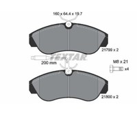Bremsbelagsatz, Scheibenbremse Textar 2179901 FüR Fiat