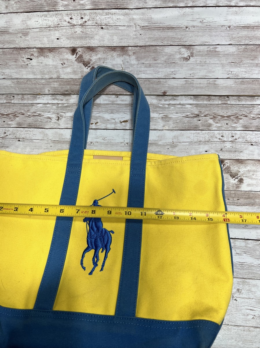 Polo Ralph Lauren Vintage small canvas tote large pony
