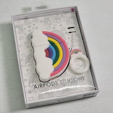 Delia's Rainbow Airpods Silicone Case Cover Two Piece Case Structure New in Box