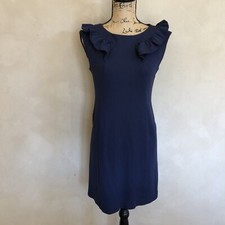 Banana Republic solid navy blue Gail sheath dress size 8P