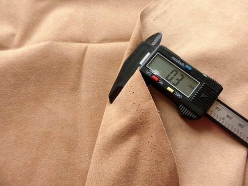 Dark Camel Midweight Authentic Premium Alcantara Mircofibre Suede-like Fabric 2M - Picture 10 of 13