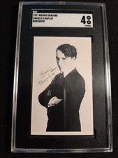 1917 Kromo Gravure Charlie Chaplin Bordered RC Rookie Card SGC VG-EX 4