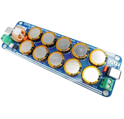 1PCS 5V-48V Supercapacitor Filter Board 10A Linear Switching Power Supply NEW