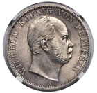 1867, Kingdom of Prussia. Wilhelm I "the Great". Silver Thaler Coin. NGC UNC+