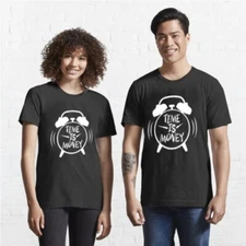 New Tshirt Time Is Money Alarm Clock T-Shirt Cotton Size S to 3XL