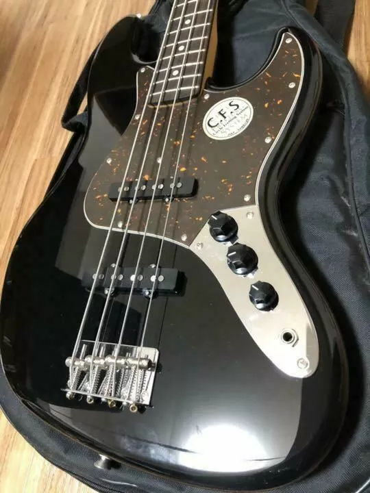 Electric Bass Guitar Cool Z ZJB-10R BLK Jazz Bass