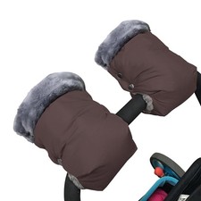 Baby Stroller Gloves, Extra Thick Hand Muff Winter Waterproof Coffee