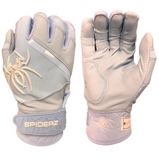 Spiderz Pro Premier Batting Gloves - Columbia Blue/White