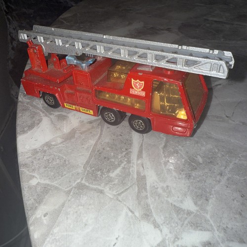 K-9 Matchbox Super Kings "Denver Fire Dept." Fire Tender 1972. X2 - Picture 3 of 4